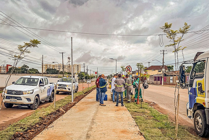 Obras da ciclovia na avenida Tiradentes seguem em ritmo acelerado - News Rondônia
