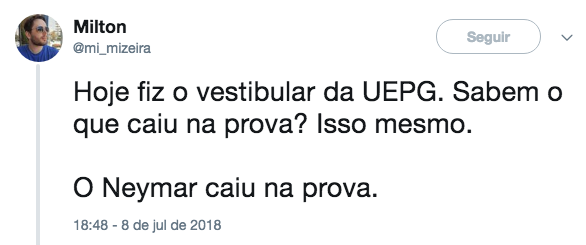 NEYMAR CAI ATÉ NO VESTIBULAR E REVOLTA ALUNOS - News Rondônia