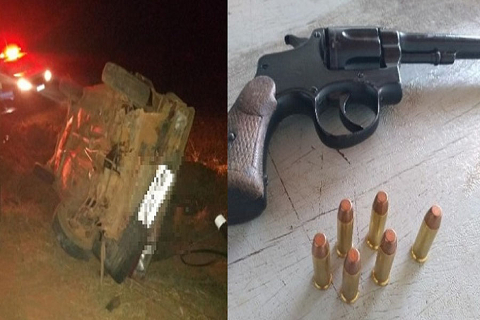 Corumbiara: PM apreende arma de fogo ao atender ocorrência de acidente de trânsito - News Rondônia