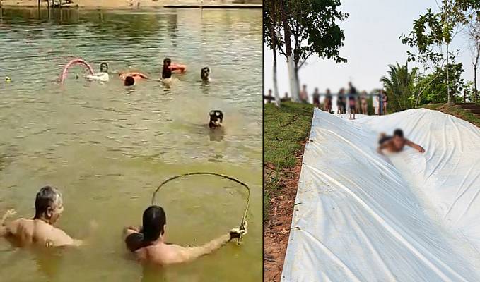 EXCLUSIVO - Vídeo mostra desespero para retirar corpo do jovem Patrick Diogo que morreu no Balneário Jalapão - News Rondônia
