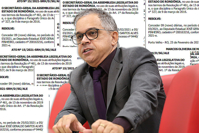 Com justificativa furada, dep. Geraldo da Rondônia e seu chefe de gabinete recebem 18 mil reais em diárias para passar 09 dias em Brasília - News Rondônia