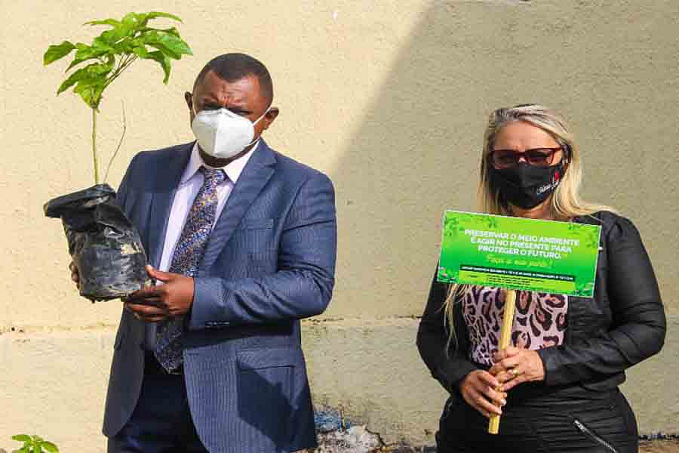 Vereadora Márcia Socorristas Animais planta árvore em alusão ao mês do Meio Ambiente - News Rondônia