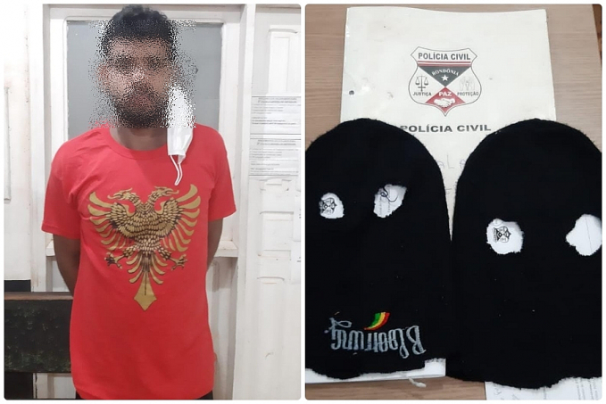 OPERAÇÃO HORUS: Foragido da justiça é preso com máscaras usadas em assalto a banco em RO - News Rondônia