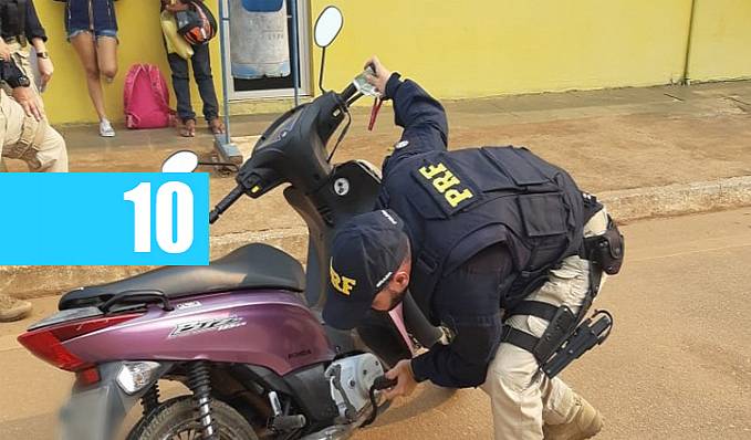 PRF recupera motocicleta roubada e identifica adulteração em outra, durante operação de fiscalização de trânsito - News Rondônia