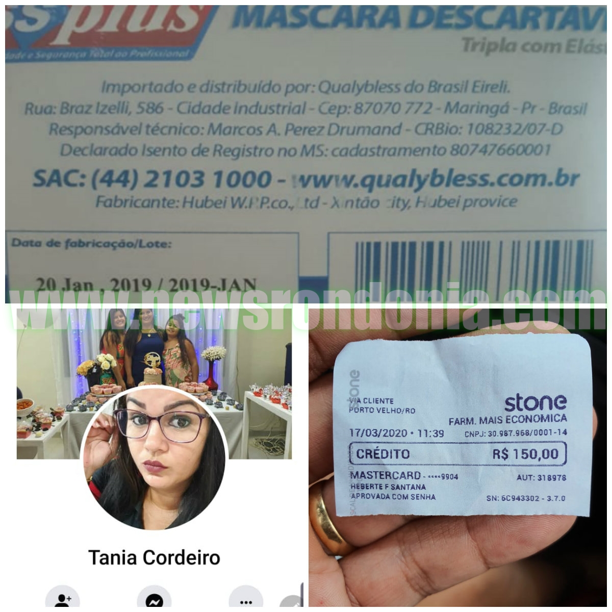 APÓS FISCALIZAÇÕES, PROPRIETÁRIO DE FARMÁCIA É NOTIFICADO POR VENDER MÁSCARAS POR R$ 150 REAIS EM PORTO VELHO - News Rondônia