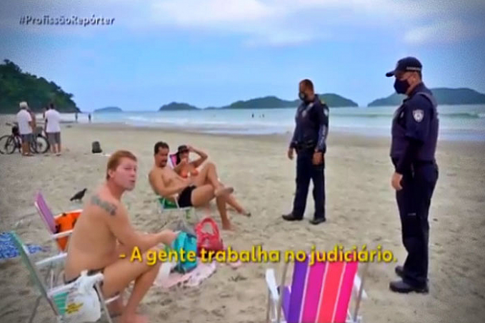 Banhistas tentam dar carteirada após furarem decreto: A gente trabalha no Judiciário - News Rondônia