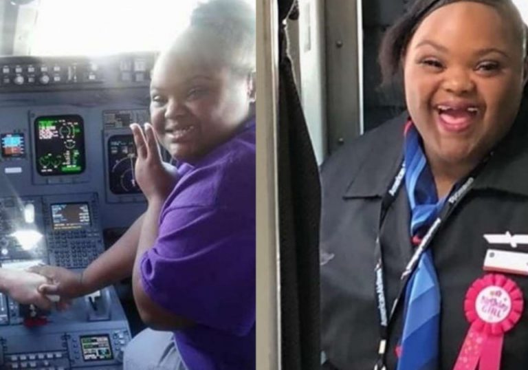 MENINA DOWN DOENTE REALIZA SONHO DE SER COMISSÁRIA DE BORDO - News Rondônia