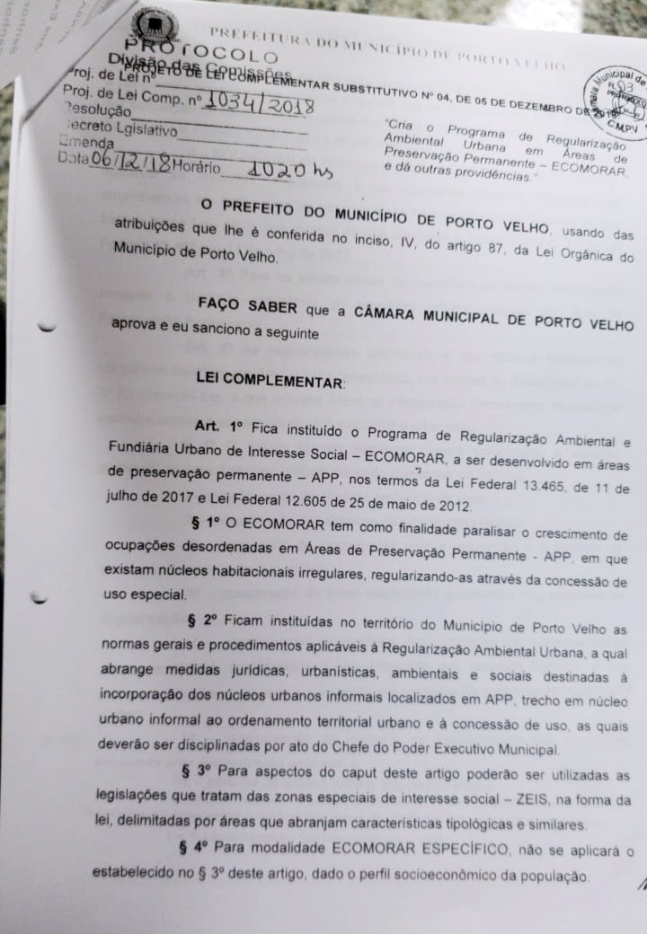 VEREADOR JÚNIOR CAVALCANTE CONVIDA POPULAÇÃO PARA AUDIÊNCIA PÚBLICA SOBRE O ECOMORAR - News Rondônia