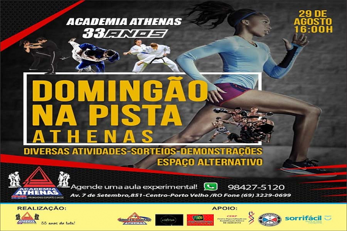 ESPORTE & SAÚDE - Domingão na 'Pista' com Academia Athenas - News Rondônia
