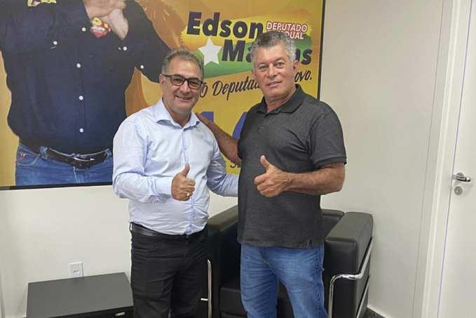 Deputado Edson Martins recebe o vereador Ademilson do Foto de Nova Brasilândia dOeste - News Rondônia