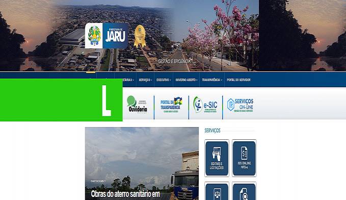 PREFEITURA DE JARU REFORMULA PORTAL OFICIAL DO MUNICÍPIO - News Rondônia