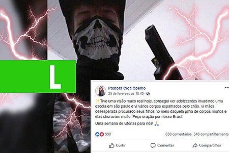 É VERDADE? SUPOSTA PASTORA TERIA FEITO PREVISÃO DO MASSACRE EM SUZANO, DIA 25 DE FEVEREIRO - VEJA VÍDEO - News Rondônia