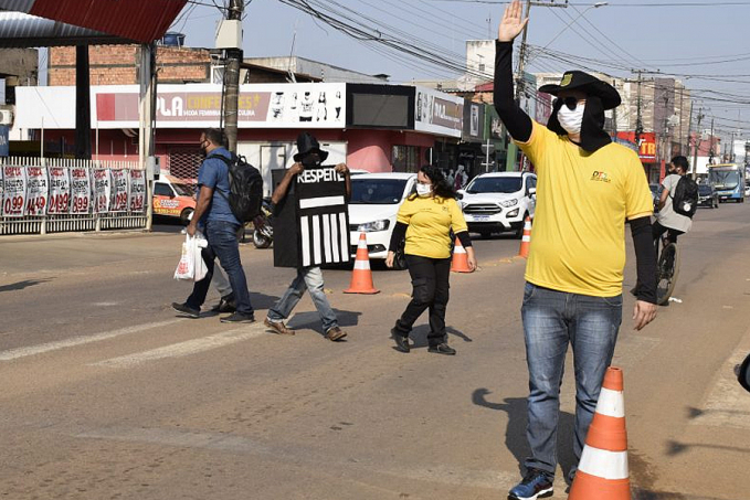 Na Semana do Pedestre, Governo de Rondônia promove ação educativa 'Respeite a Faixa' - News Rondônia