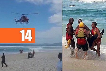 VÍDEO MOSTRA RESGATE DE PESSOAS, APÓS HELICÓPTERO CAIR NA PRAIA DA BARRA DA TIJUCA - News Rondônia