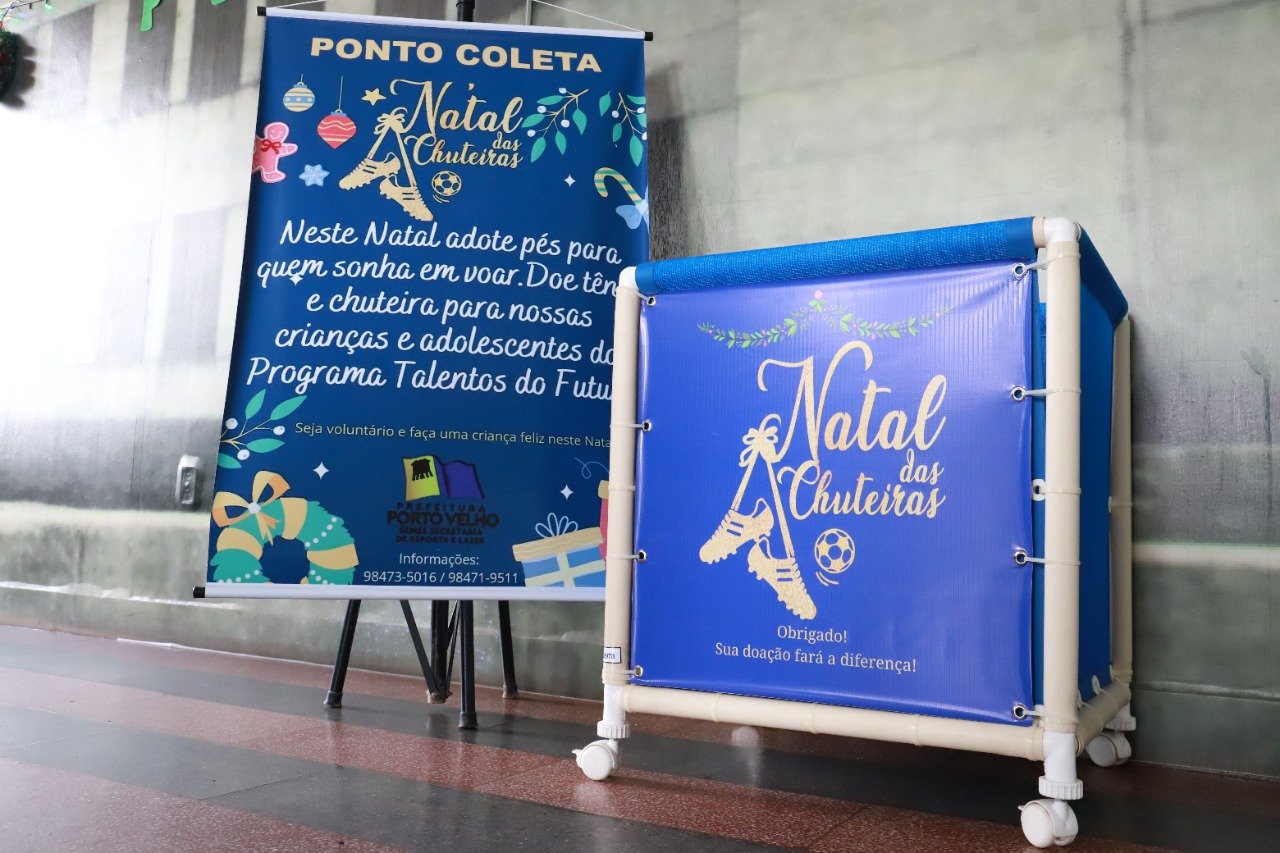 Prefeitura de Porto Velho lança campanha 'Natal das Chuteiras' - News Rondônia