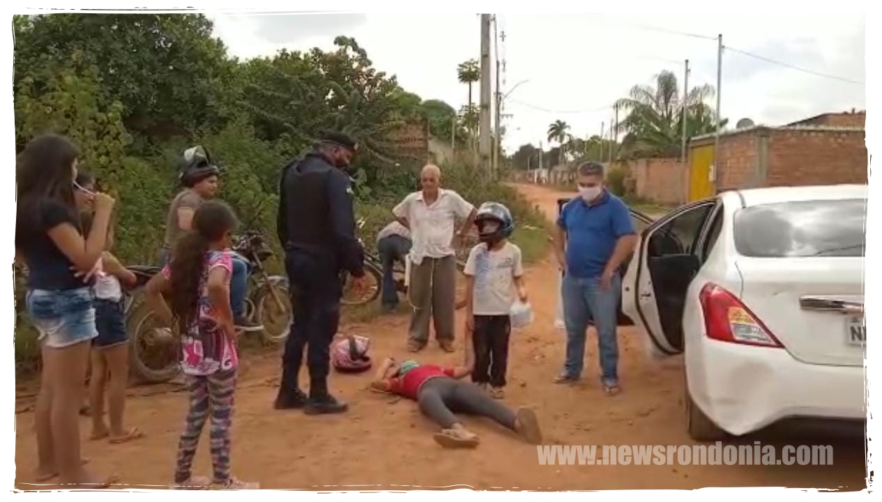 Motorista da ré e atropela motociclista no Airton Sena na capital - News Rondônia
