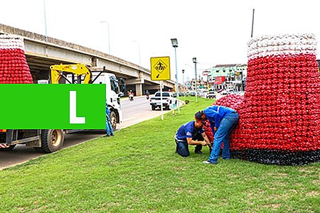 DECORAÇÃO NATALINA COMEÇA A SER INSTALADA NAS RUAS DE JI-PARANÁ - News Rondônia