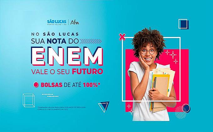 São Lucas oferece bolsas de até 100% para ingressantes com a nota do ENEM - News Rondônia