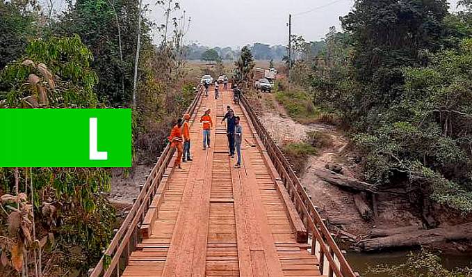Obra de reconstrução da ponte sobre o rio Novo Mundo é finalizada pela Regional do DER em Alvorado do Oeste - News Rondônia