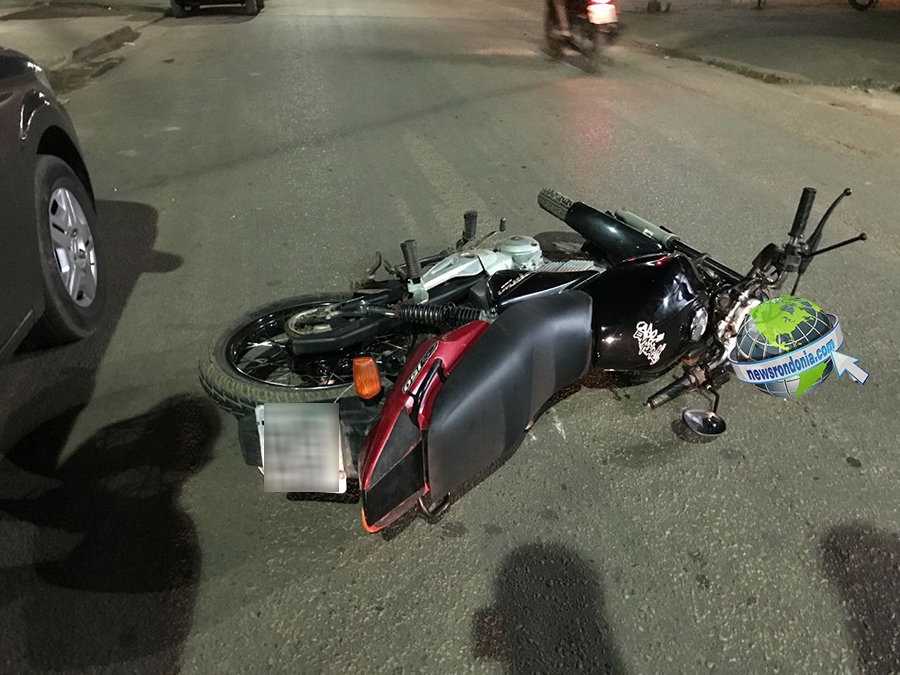 MOTOQUEIRO ATROPELA CLIENTE DE CONVENIÊNCIA E FOGE ABANDONANDO VEÍCULO NA ZONA SUL - News Rondônia