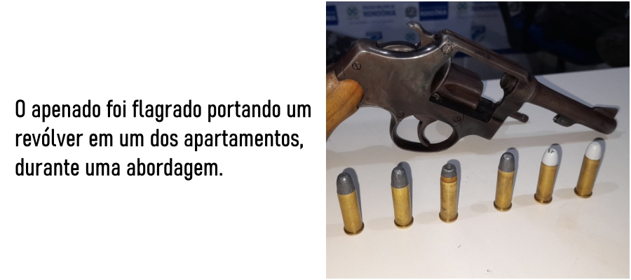 NO ORGULHO: Apenado monitorado faz apologia a facção e é preso com revólver - News Rondônia