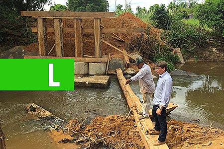 PREFEITURA TRABALHA NA RECONSTRUÇÃO DE MAIS UMA PONTE NA LINHA 608 EM JARU - News Rondônia