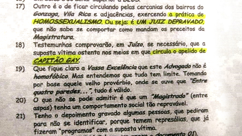 ADVOGADO CHAMA JUIZ DE 'DEPRAVADO' E 'CAPITÃO GAY' DURANTE PROCESSO - News Rondônia