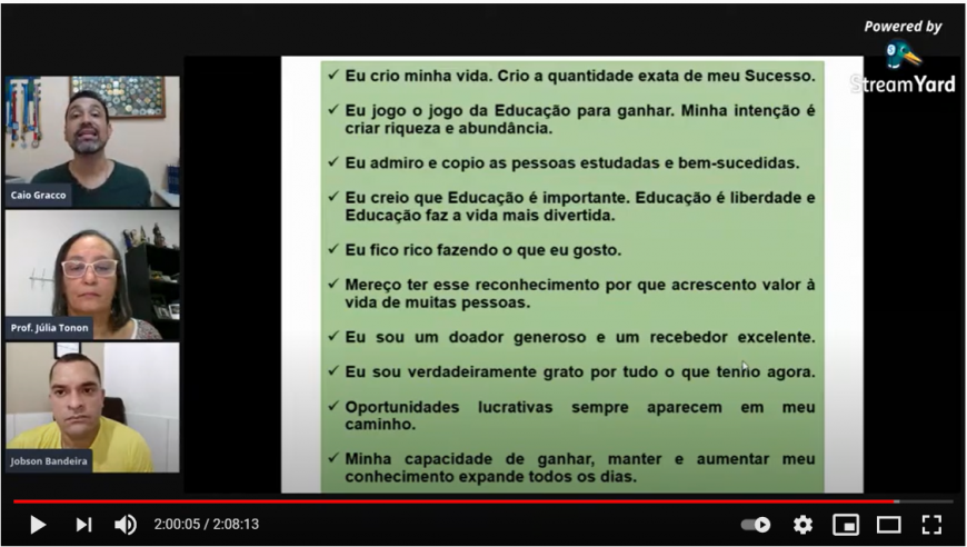 Sejucel participa de capacitação motivacional sobre Natação; live reuniu estudantes de Educação Física de todo o País - News Rondônia