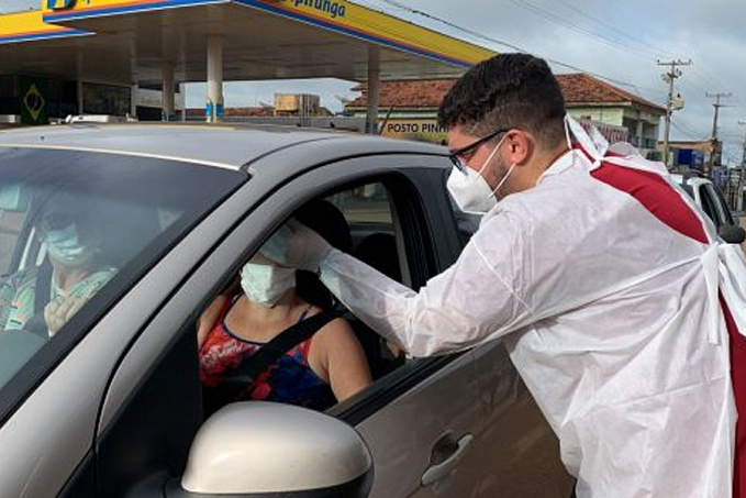 Governo realiza drive-thru e walk-thru de testagem rápida para detectar pessoas infectadas com covid-19, em Alta Floresta do Oeste - News Rondônia