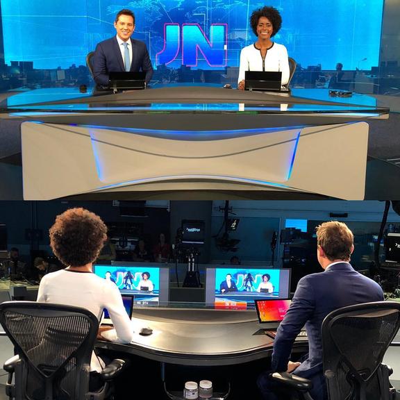 FIM DO MISTÉRIO! MAJU COUTINHO EXIBE O QUE HÁ POR TRÁS DA BANCADA DO JORNAL NACIONAL - News Rondônia