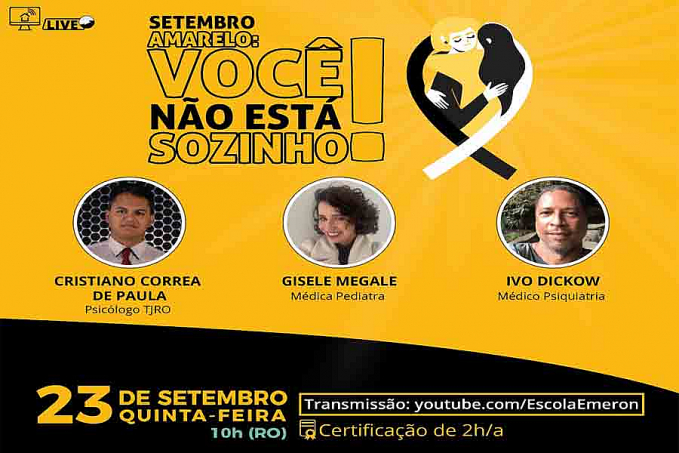 Transtornos mentais em adolescentes e no mundo pós pandemia será tema de live no próximo dia 23 - News Rondônia