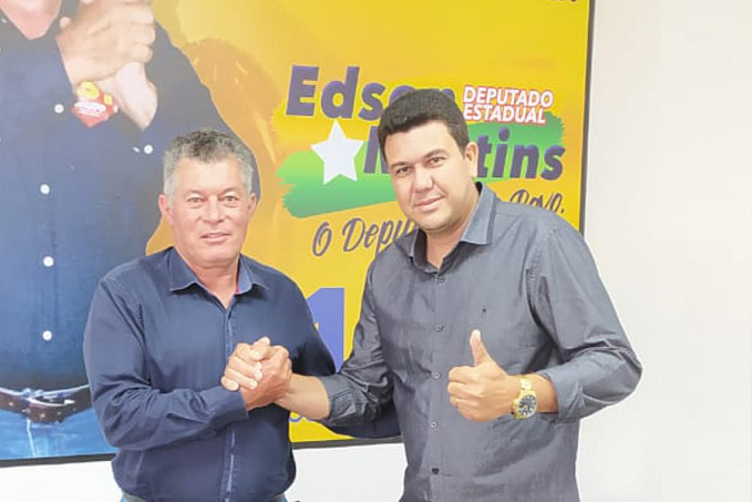 Edson Martins recebe vereador de Teixeirópolis - News Rondônia