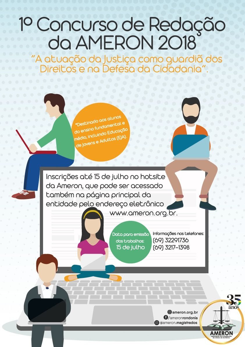 AMERON LANÇA CONCURSO DE REDAÇÃO EM COMEMORAÇÃO AOS 35 ANOS - News Rondônia