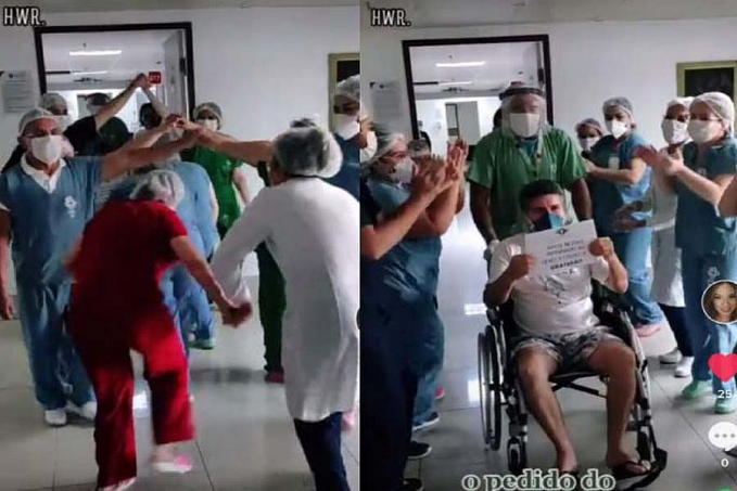 VÍDEO: Equipe faz festa Junina para comemorar alta de paciente - News Rondônia