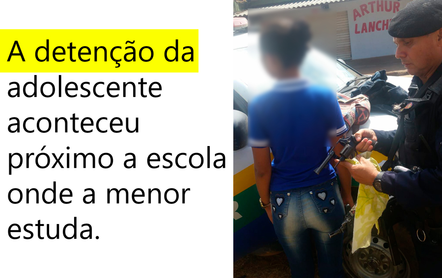 ADOLESCENTE É APREENDIDA COM ARMA QUE SERIA USADA PARA ROUBOS E EXECUÇÃO DE RIVAL - News Rondônia