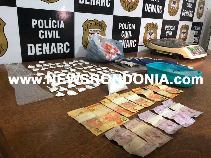 CARREGADO DE PÓ: Denarc prende suspeito com várias porções de cocaína em residência localizada na zona sul - News Rondônia