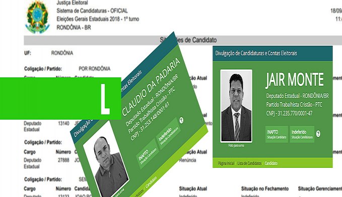 SAI RELATÓRIO DE JULGAMENTO DO TRE E JAIR MONTES, CLAUDIO DA PADARIA, VALCLEI QUEIROZ E TANTOS OUTROS ESTÃO FORA DA DISPUTA ELEITORA 2018 - News Rondônia