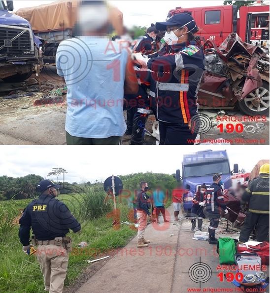 TRÁGICO: Bebê de 6 meses morre após carro ser imprensado entre duas carretas na BR-364 - IMAGENS FORTES - News Rondônia