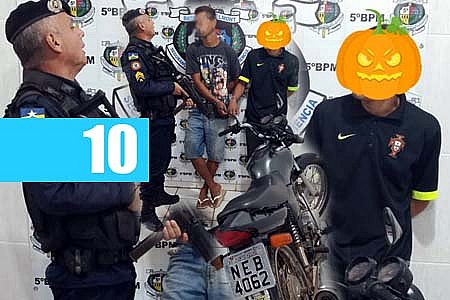 GUARNIÇÃO DO SARGENTO GUSMÃO PRENDE DUPLA COM MOTOCICLETA ROUBADA - News Rondônia