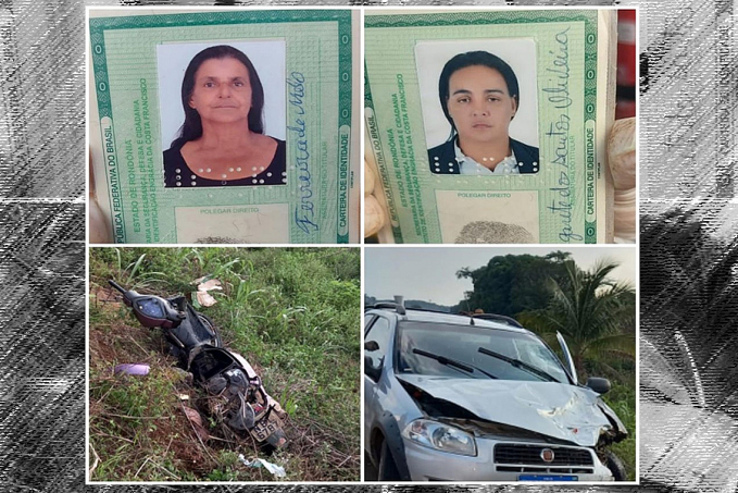 TRAGÉDIA NA BR-421: Mulheres morrem em grave acidente - News Rondônia