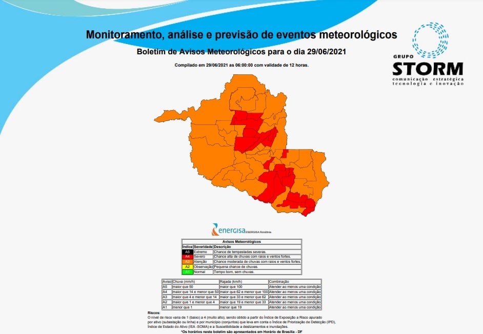 Equipes da Energisa estão de prontidão para tempo severo no Centro e Sul de Rondônia - News Rondônia