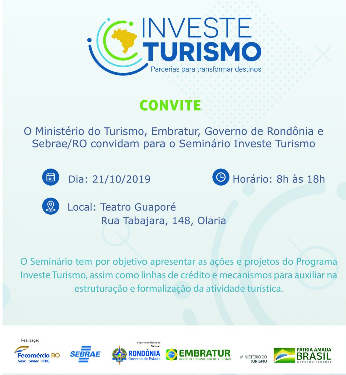 INVESTE TURISMO - PEQUENOS NEGÓCIOS QUE OPERAM O TURISMO LOCAL SERÃO BENEFICIADOS - News Rondônia