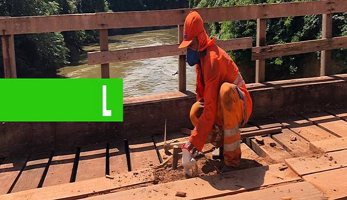 INFRAESTRUTURA - Ponte sobre o rio da Vala será reconstruída pelo DER após ação de vandalismo - News Rondônia