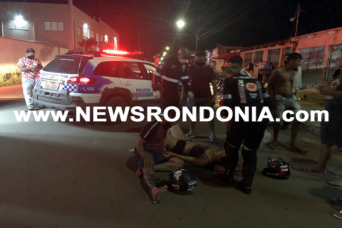 EMBRIAGUEZ - Motorista atropela casal em motocicleta e tenta fugir do local - News Rondônia