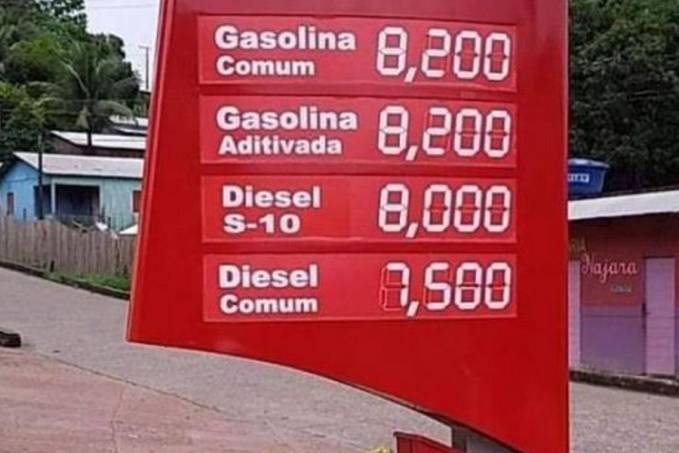Gasolina tem ultrapassado os R$ 8,00 o litro em cidades do Acre - News Rondônia