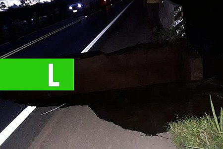 TEMPESTADES - CABECEIRA DE PONTE NA BR-364 DESABA ENTRE ARIQUEMES E JARU (VÍDEO) - News Rondônia