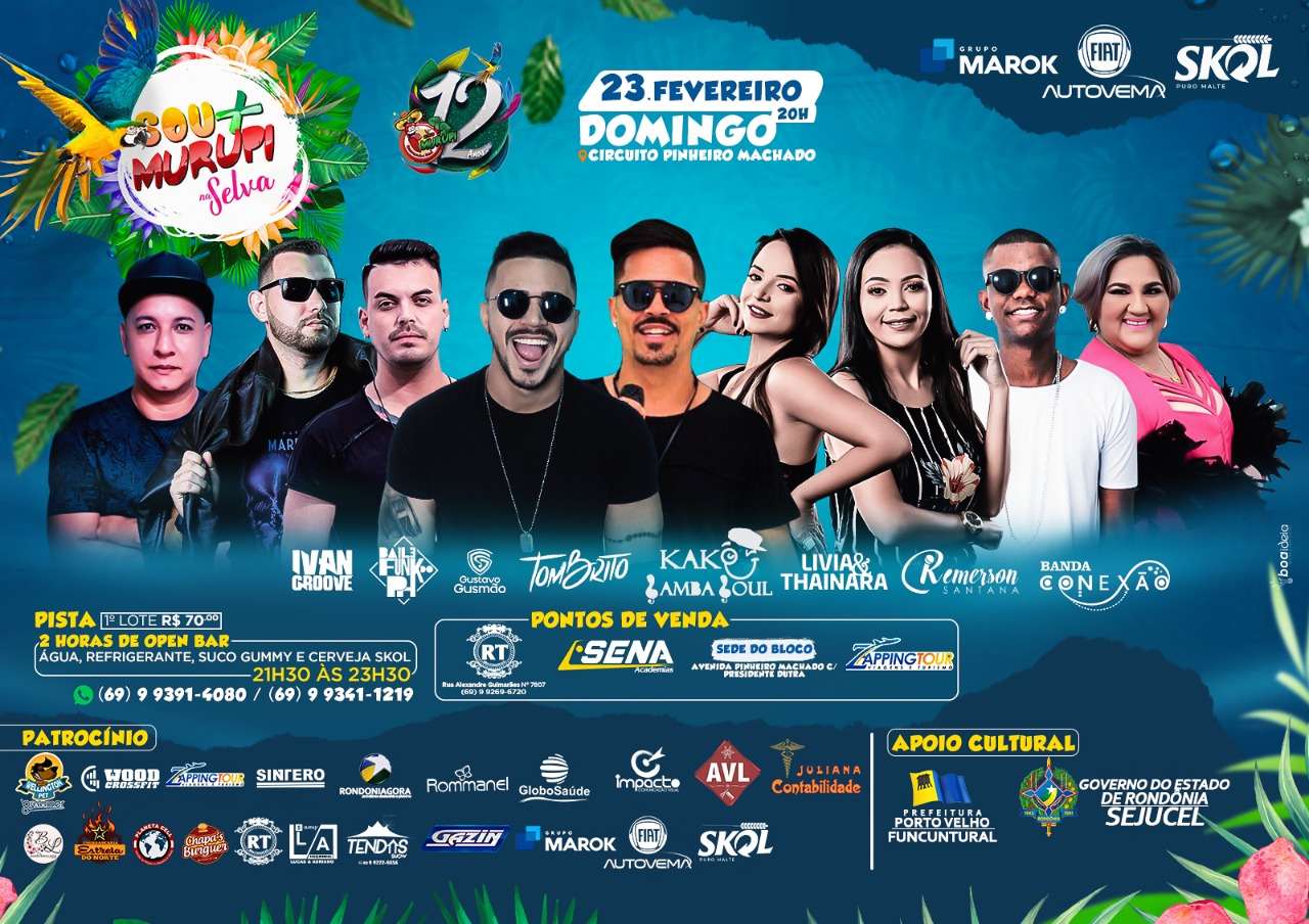 BLOCO MURUPI DESFILA DOMINGO DIA 23 COM NOVIDADES E A MELHOR ESTRUTURA DO CARNAVAL DE PORTO VELHO - News Rondônia