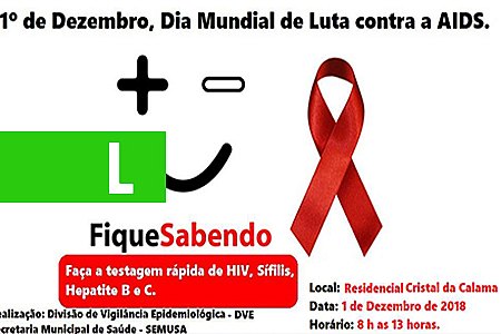 SEMUSA REALIZA ATENDIMENTOS DE SAÚDE GRATUITOS NO CRISTAL DA CALAMA NO PRÓXIMO SÁBADO, 1º DE DEZEMBRO - News Rondônia