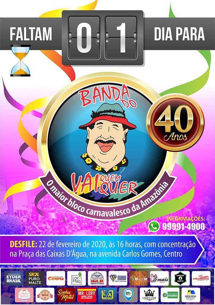 LENHA NA FOGUEIRA: AMANHÃ SERÁ O DIA DELA A BANDA DO VAI QUEM QUER FESTEJANDO SEUS 40 ANOS - News Rondônia