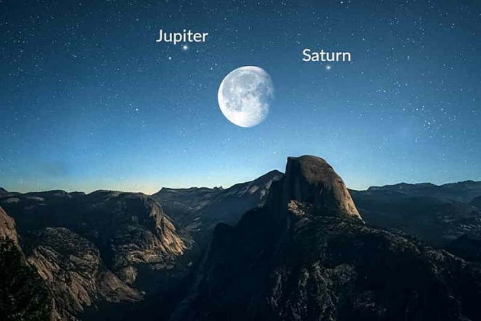 Céu deste domingo terá Júpiter e Saturno próximos à Lua Azul - News Rondônia